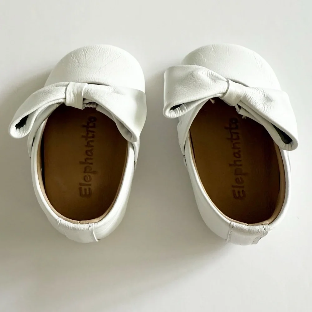 Elephantito Baby Ballerina Shoes with Bow - Picture 7 of 11